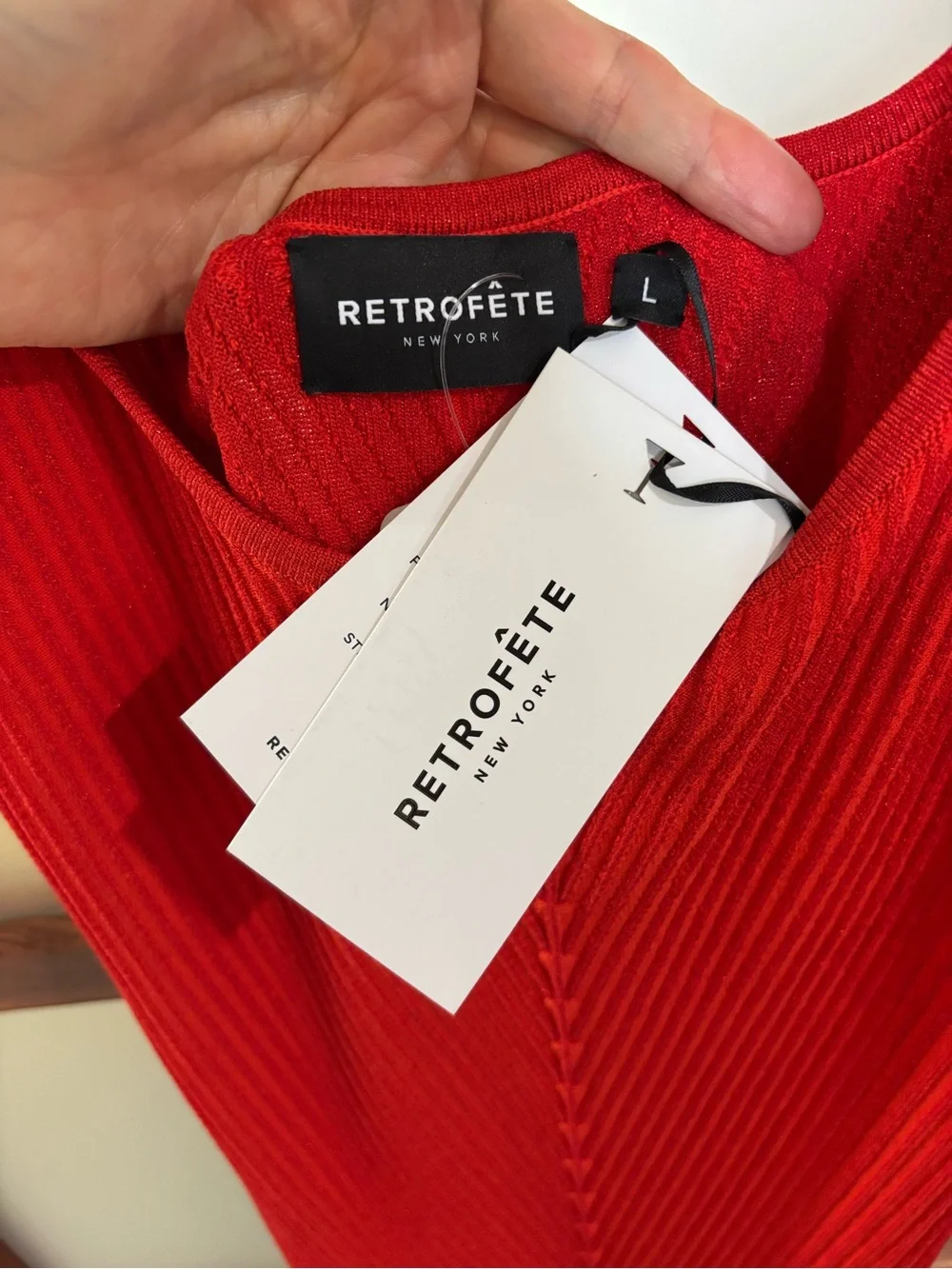 Retrofete Red Maxi Dress - Picture 5 of 8